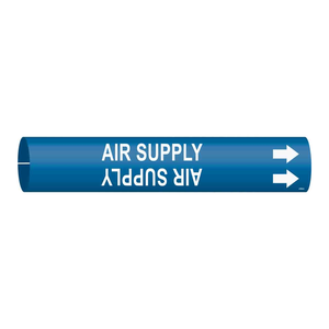 Marqueur de tuyau flexible à clipser Brady Air Supply pour conduites d'air intérieures et extérieures - Product Image 2