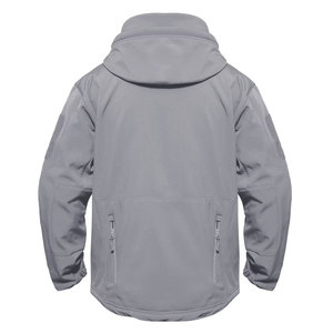 Customized Eco-Friendly Stand Collar Front Logo <b>Light</b> <b>Weight</b> Breathable Winter Men's Softshell <b>Jacket</b> - Product Image 2