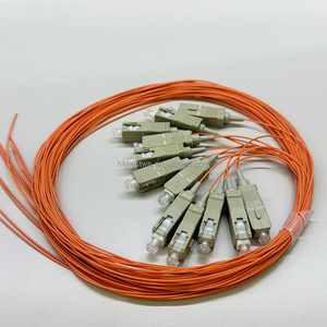 ราคาโรงงาน MM G652D สายไฟเบอร์ออปติก 12 เส้น แบบมีสี หุ้มด้วยวัสดุ LSZH ความยาว 1.5 เมตร สายพิกเทลไฟเบอร์ออปติก OM2 OM3 OM4 - Product Image 5