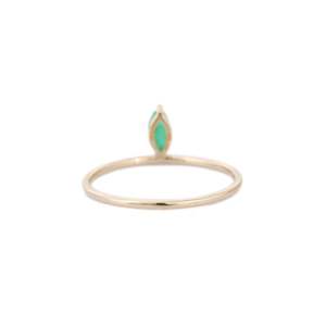 14K Gold Statement Constellation Ring with Natural Emerald - Product Image 4