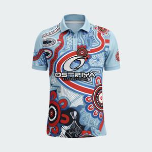 Créez votre propre polo personnalisé à motif tribal, manches courtes, polyester, coupe ajustée pour homme - Product Image 6