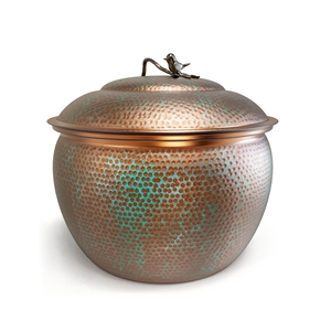 Pot de rangement décoratif en métal pour tuyau d'arrosage extérieur avec couvercle, pour pelouse et terrasse - Product Image 1