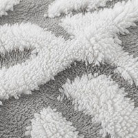 Plaid chauffant portable 50x60 pouces en jacquard à carreaux Sherpa, chauffe rapide avec 6 niveaux de chaleur, arrêt automatique, lavable