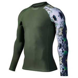 Rashguard BJJ et MMA 2026 de haute qualité, impression numérique personnalisée, respirant, Spandex/Polyester 220g, manches longues, logo frontal - Product Image 1