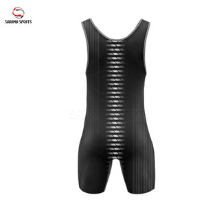 Traje de Lucha Libre Profesional para Hombre, Singlet de Poliéster y Spandex para Competencia, Singlets Juveniles de Lucha Libre con Logotipo Personalizado - Product Image 3