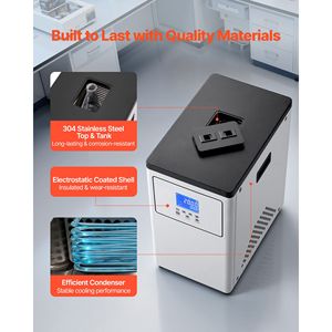 Refroidisseur de laboratoire à double circulation, température ambiante 20°C, 3,4 L, avec dispositifs thermostatiques internes et externes - Product Image 5