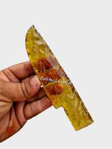 Colección Artesanal de Citrino Pulido con Grabado Láser: Puntos Rituales, Lunas Crecientes y Herramientas - Product Image 4