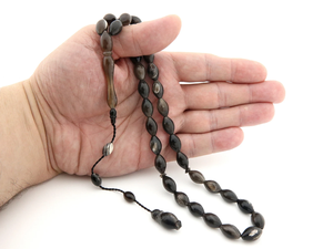Tasbih de Cuerno Hecho a Mano, 33 Cuentas, Cuentas de Oración de Cuerno de Búfalo Natural - Product Image 5