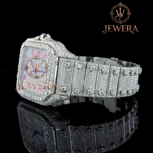 Best Quality Mossinate Stainless Steel <b>Watch</b> with Diamonds Gold and Silver Luxury Timepiece <b>for</b> Fashion Forward Individuals - Product Image 3