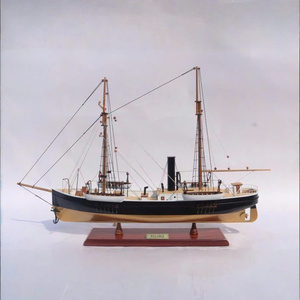 Modèle réduit en bois de bateau historique américain POLARIS, artisanat - Product Image 1