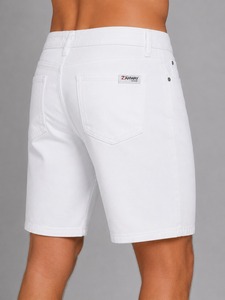 Denim Shorts Stylish Distressed Design Comfortable <b>Stretch</b> Fabric <b>Men</b> Casual Everyday Wear Durable Summer Fashion Bottoms - Product Image 2