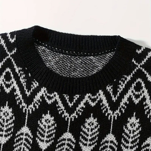 Pulls pour hommes, tricot doux, col rond, manches longues, décontracté, chaud, respirant, séchage rapide, logo sur le devant, léger, élégant - Product Image 5