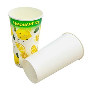 Gobelet en papier imprimé personnalisé pour limonade glacée, jetable avec couvercle, 8oz 12oz, pour thé chaud, conception imprimée pour gobelets jetables - Product Image 2