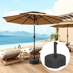 Base per Ombrellone da Esterno Rotonda, Resistente, Capacità 40-44 libbre, Riempibile con Acqua o Sabbia, per Uso in Cortile - Product Image 2