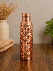 Hammered <b>Copper</b> Water Bottle Set with 2 Glasses Ayurvedic <b>Copper</b> Drinkware Pure <b>Copper</b> Bottle Wellness Gift Detox Water Bottle - Product Image 3