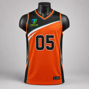 Camiseta de Baloncesto de Alta Calidad, Ropa Deportiva, Tejido de Secado Rápido, Paneles de Malla Transpirable, Construcción Ligera - Product Image 1