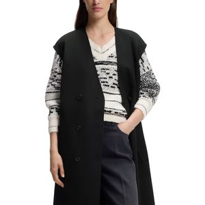 Abrigo Largo de Moda para Mujer 2026, Gabardina de Algodón con Forro de Poliéster, Doble Botonadura y Solapa Sencilla, Bordado Otoñal - Product Image 5