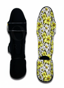 Protège-tibias de Muay Thai légers en matériau personnalisé pour l'extérieur, dernier design, pour entraînement de Kickboxing MMA et arts martiaux, pour hommes - Product Image 6