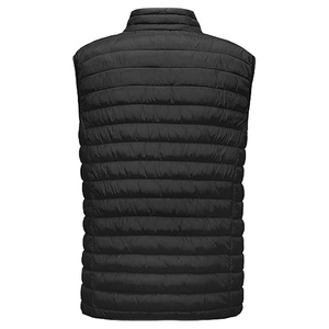 High Quality Casual Winter Puffer Jacket Vest Solid Washed Woolen Breathable Zipper <b>Quilted</b> Detail Windproof Outer Wear - Product Image 4