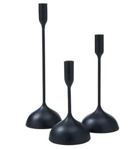 Porte-bougie unique en fer forgé, fait main, accent décoratif pour les zones de réception de bureau et les idées de style intérieur moderne - Product Image 2