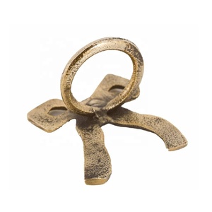 ที่มีคุณภาพสูงที่ทันสมัยมือขัดโลหะทองเหลืองโบราณทนทานเป็นมิตรกับสิ่งแวดล้อมแหวนผ้าเช็ดปากบนโต๊ะอาหารงานแต่งงาน - Product Image 3