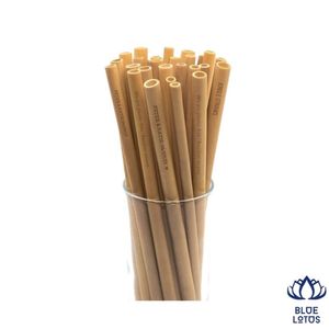 Pajitas de Bambú Reutilizables Ecológicas de Alta Calidad, Juego de Pajitas para Beber Más Vendidas y Altamente Recomendadas, Cepillo de Limpieza, Directo de Fábrica - Product Image 1