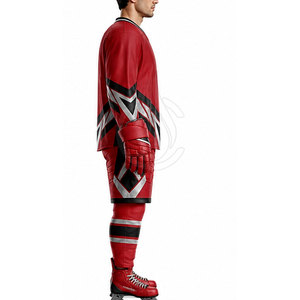 Uniforme de hockey sur glace personnalisé en polyester pour hommes, léger, respirant, de haute qualité, vêtements d'équipe conçus pour l'entraînement et les matchs de ligue - Product Image 6