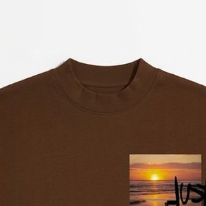 Nouveautés : T-shirts de luxe pour hommes, coupe oversize à épaules tombantes, en coton épais, avec logo personnalisé, style streetwear, fabrication sur mesure, style vintage - Product Image 5