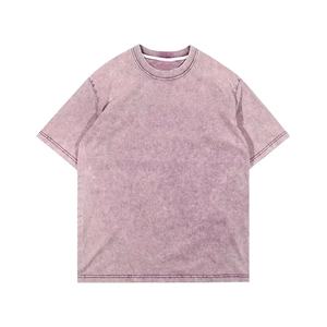 Camisetas de lona de algodón 100% de corte regular para hombre, ropa de calle informal transpirable de secado rápido con serigrafía de 230G - Product Image 5