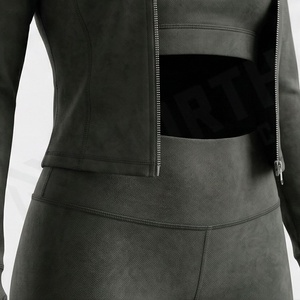 Ensemble de yoga sans couture en nylon et élasthanne pour femme – Tenue de sport, fitness, entraînement et vêtements de sport - Product Image 5