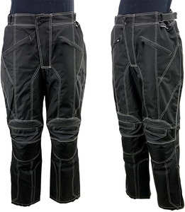 Chaleco de Motociclista de Cuero Negro Clásico para Hombre Samroz Sports, Diseño de Estrellas y Franjas con Forro - Product Image 1