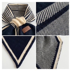 NOUCHI Women's <b>Square</b> <b>Silk</b> <b>Scarf</b> Striped Pattern Multi-Functional Fashion Accessory All Seasons Casual Style - Product Image 4