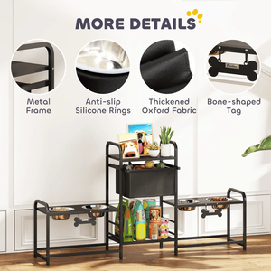 Bols et distributeurs de nourriture pour animaux de compagnie pour une alimentation et un rangement pratiques des chiens et des chats - Product Image 4