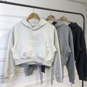 เสื้อฮู้ดดี้โอเวอร์ไซส์ทรงหลวม ผ้าคอตตอนผสม หนัก 440 กรัม รุ่น Heavyweight  แบบเรียบง่าย  รักษ์โลก  สำหรับสาวๆ  สไตล์สตรีทแวร์  ไซส์ใหญ่พิเศษ - Product Image 2
