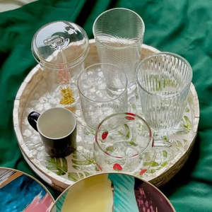 Plateau de service décoratif écologique fabriqué à la main en nacre pour hôtel ou maison du Vietnam - Product Image 4