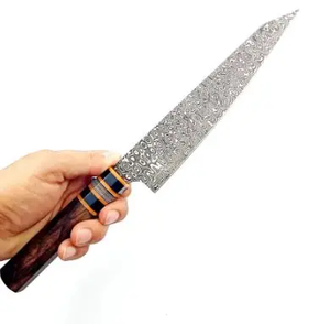 Couteau de chef LEGACY BLADES en acier Damas fait main de luxe, manche en bois d'olivier, couteau de cuisine professionnel, usine OEM - Product Image 1