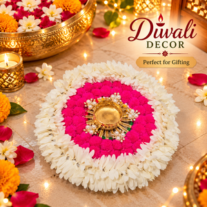 Trendy Designer Pompom Handmade Scented Candles Holder Rangoli Peacock Designer Candle Holders for Home, Wedding , Christmas - Product Image 3