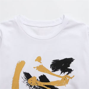 Camiseta Blanca de Cuello Redondo y Manga Corta para Mujer, Corte Regular, Tejido de Algodón, Informal, para Primavera/Verano - Product Image 5
