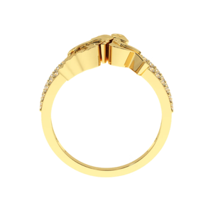 Bague de couple AJRETAIL Forever Together AJRETAIL R22 0,24 ct Diamant naturel couleur HI clarté VS-SI plaqué or rose pour la mariée - Product Image 4