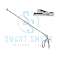 Forceps de biopsie utérine Jackson en acier inoxydable, instrument chirurgical vétérinaire