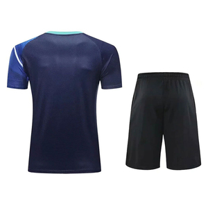 Nuevo Conjunto de Uniforme de Tenis Personalizado de Verano Unisex, Transpirable, Anti-UV, Ecológico, de Secado Rápido, Camiseta y Pantalones Cortos, Superventas - Product Image 2
