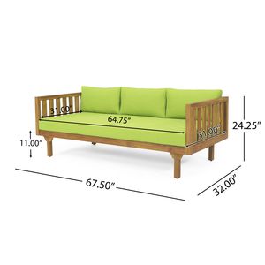 Claremont - Conjunto de Muebles de Jardín y Patio con Diván de 3 Plazas y Mesa de Madera de Acacia - Product Image 4