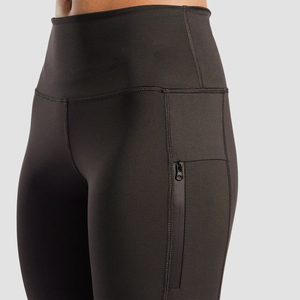 Leggings de cintura alta elásticos personalizados con efecto fruncido y realce de glúteos, espalda en V, impermeables, hasta el tobillo, para mujer, pantalones de yoga y gimnasio con cierre elástico en la cintura. - Product Image 4