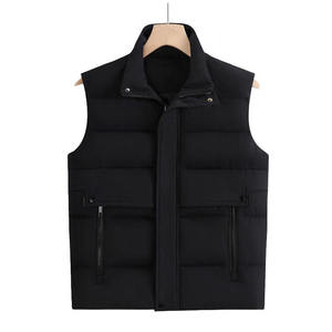Custom Logo Unisex Padded Outdoor Sleeveless <b>Jacket</b> Men's Glossy Puffer Vest Men's Winter Coat - Product Image 3
