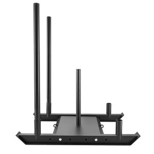 Attrezzatura da allenamento in acciaio nero da 2 pollici per allenamento con pesi Fitness all'aperto, allenamento con slitta a spinta, allenamento di resistenza alla forza da slitta - Product Image 1