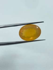Gema de Ópalo de Fuego con Corte Ovalado, Natural, de la Mejor Calidad, 11x15mm, 5.70cts, para la Fabricación de Joyas - Product Image 4