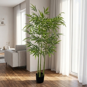 <span class=keywords><strong>Bambou</strong></span> <span class=keywords><strong>artificiel</strong></span> amovible résistant aux UV, tiges de <span class=keywords><strong>bambou</strong></span> synthétique résistantes au soleil pour écran d'intimité intérieur/extérieur, décoration de jardin tropical - Product Image 1