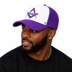 Casquettes de baseball bicolores de la franc-maçonnerie : Vêtements et insignes de la Fraternité, Sœurauté et Sororité grecques - Product Image 4
