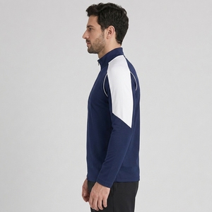 OEM Custom Quarter Zip Half Zip Athletic <b>Jacket</b> <b>Men</b> Women Youth Sportswear Quick Dry Team <b>Pullover</b> Canvas Stand Breathable - Product Image 6