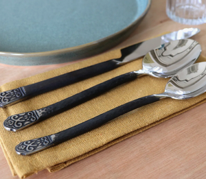 Vente en gros Ensemble de 5 pièces en acier inoxydable royal, ensemble de couverts en métal poli miroir, argenterie, y compris ensemble fourchette cuillère couteau - Product Image 5